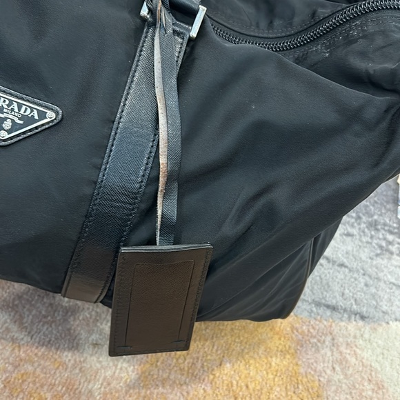 Prada Tessuto Weekender Bag with Saffiano Leather Accents - Good Condition - Picture 8 of 11
